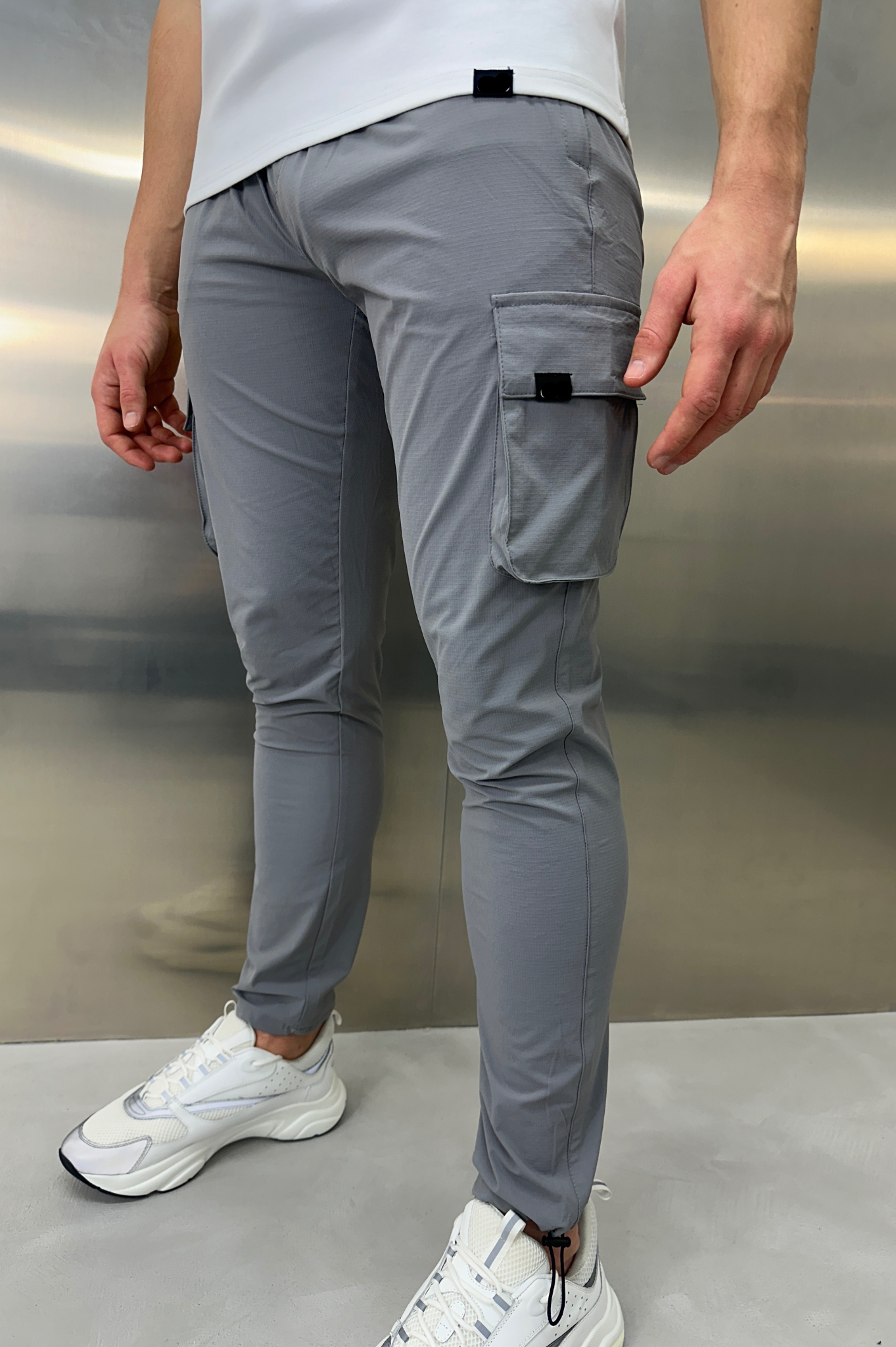 BOYS GRAY CARGO PANT