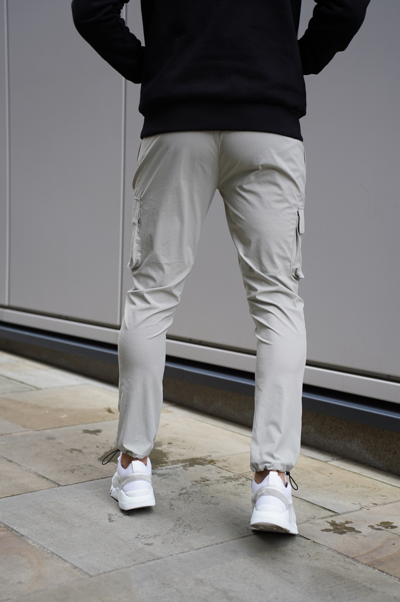 Laurent Garde Cargo LIGHT GREY TROUSERS