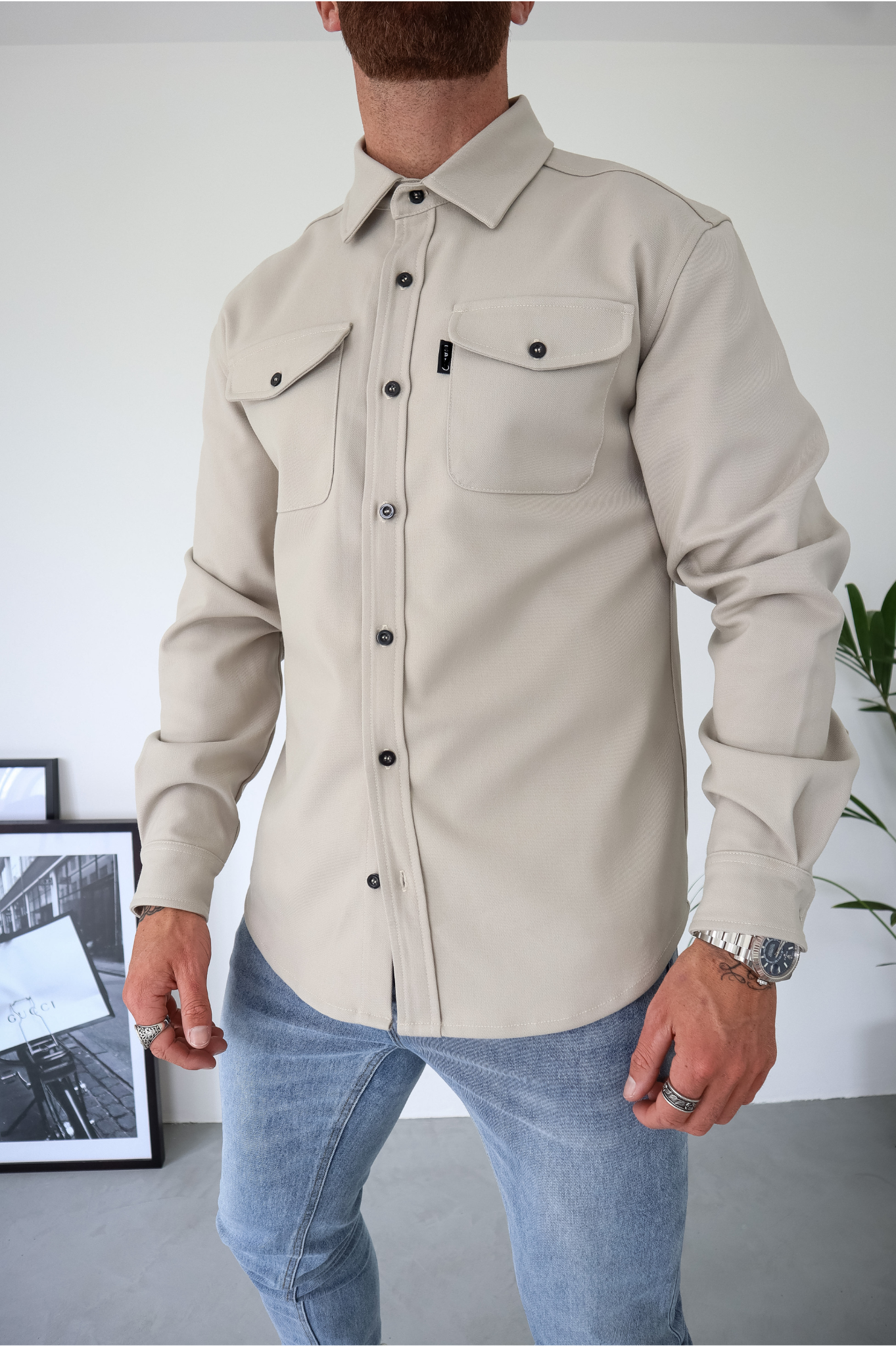 Laurent Garde OVERSHIRT - Beige