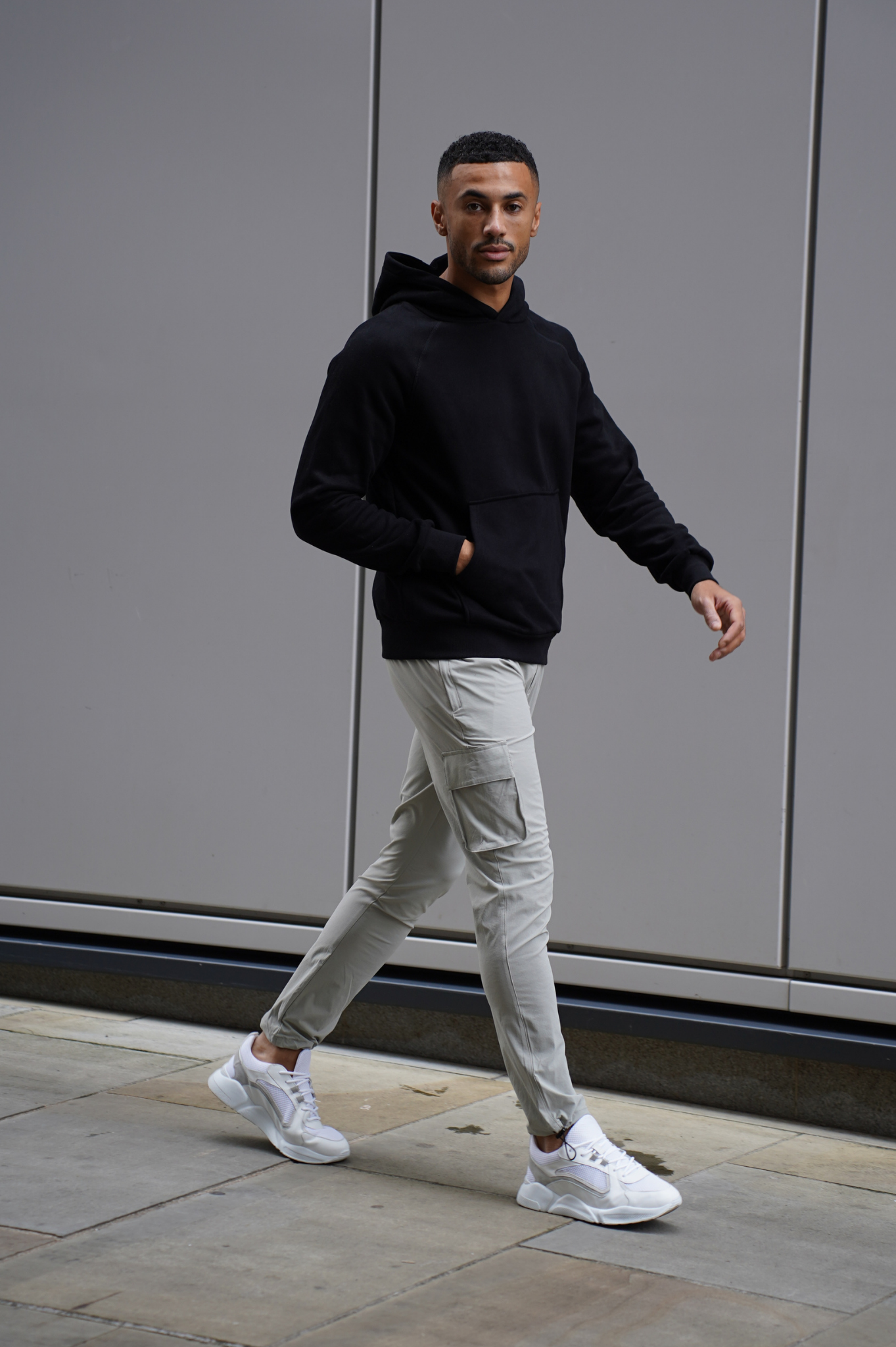Laurent Garde Cargo LIGHT GREY TROUSERS
