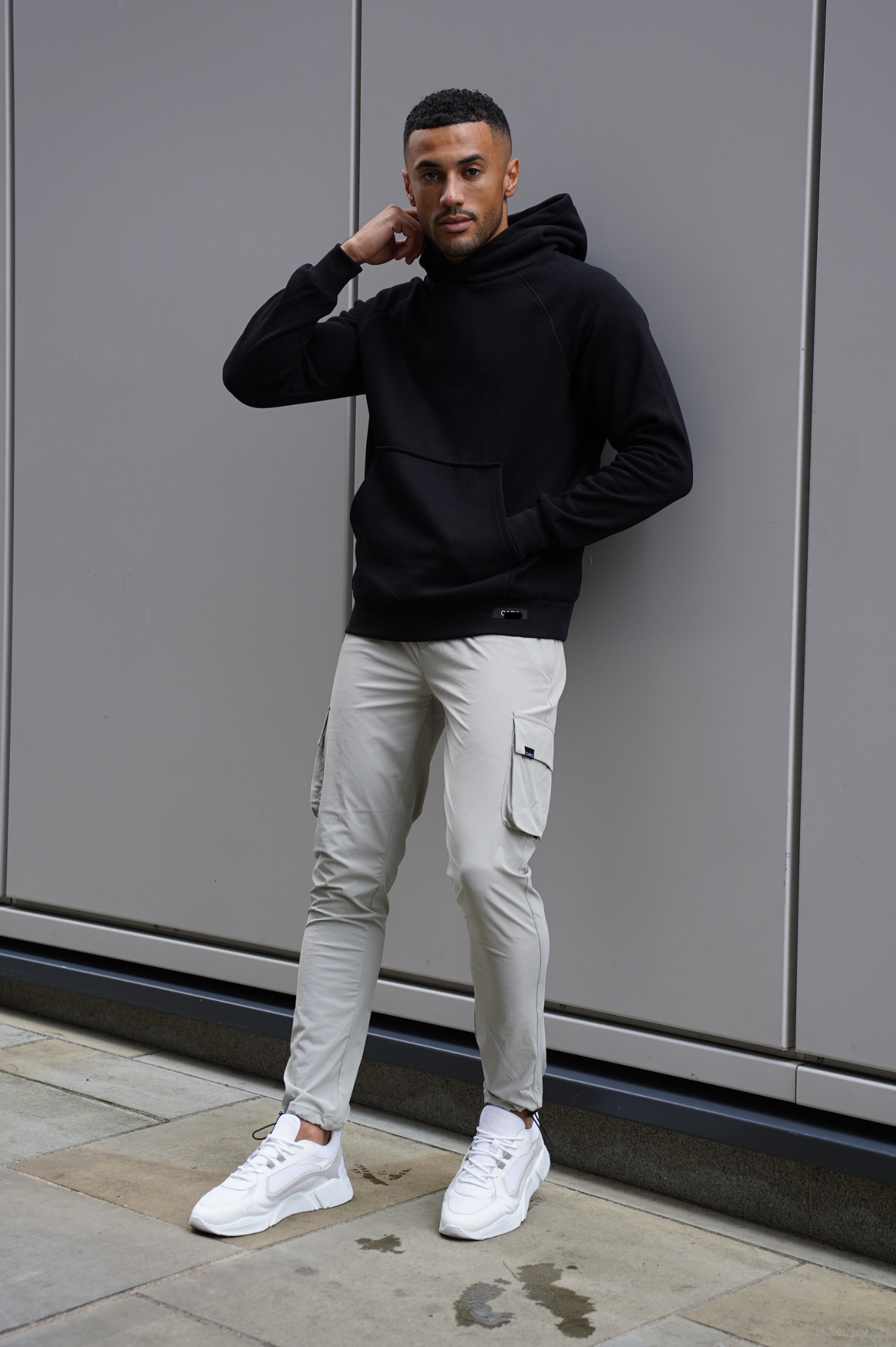 Laurent Garde Cargo LIGHT GREY TROUSERS