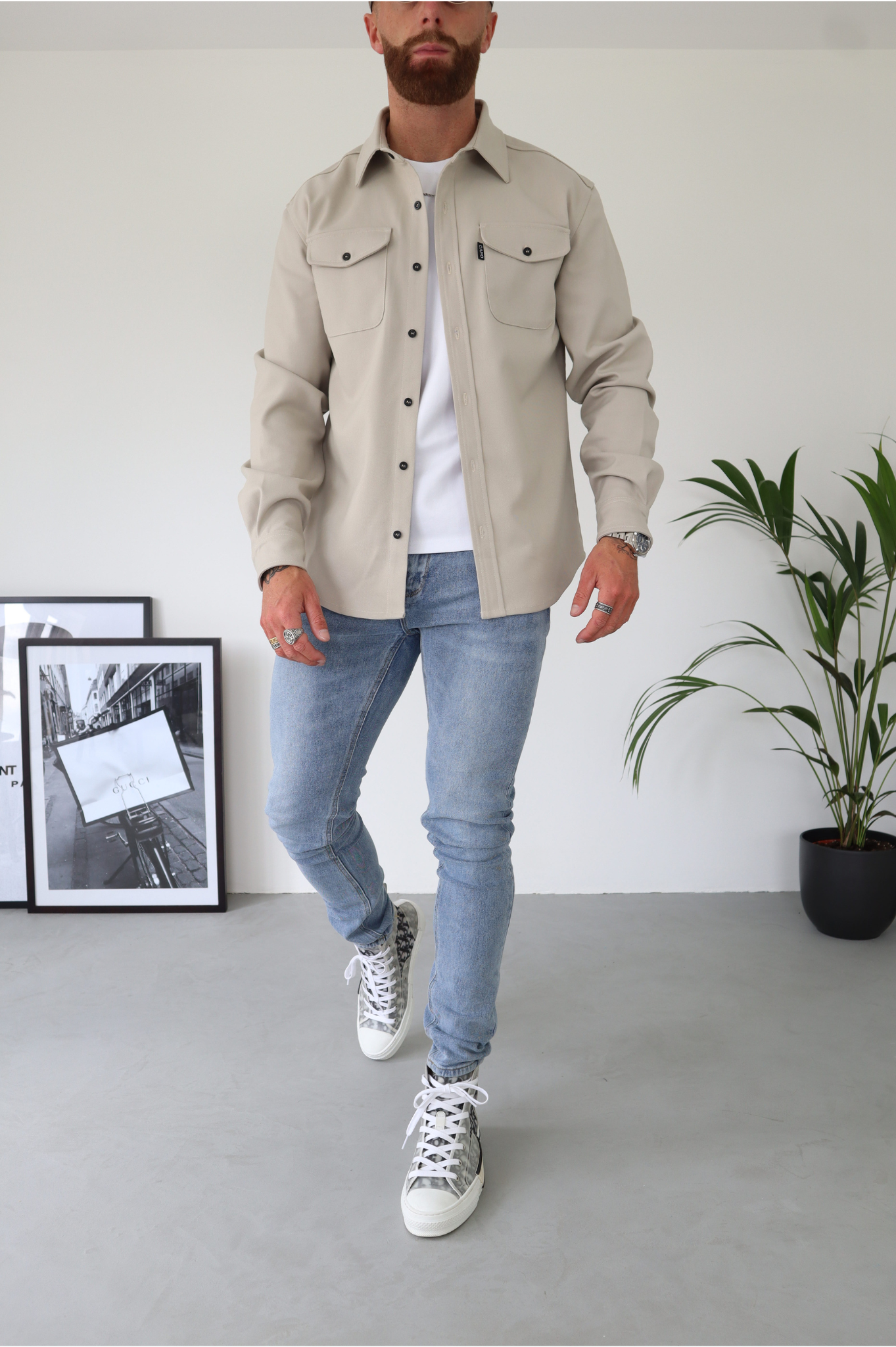 Laurent Garde OVERSHIRT - Beige