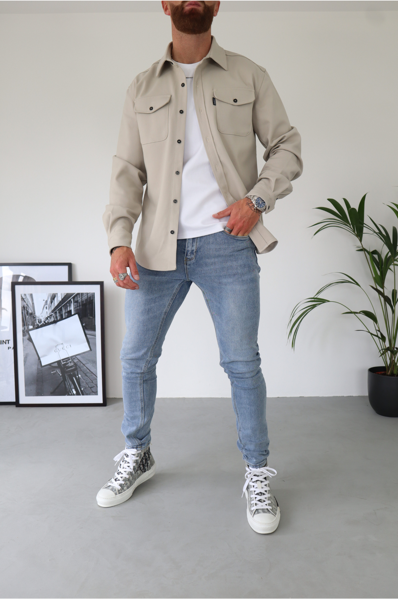 Laurent Garde OVERSHIRT - Beige