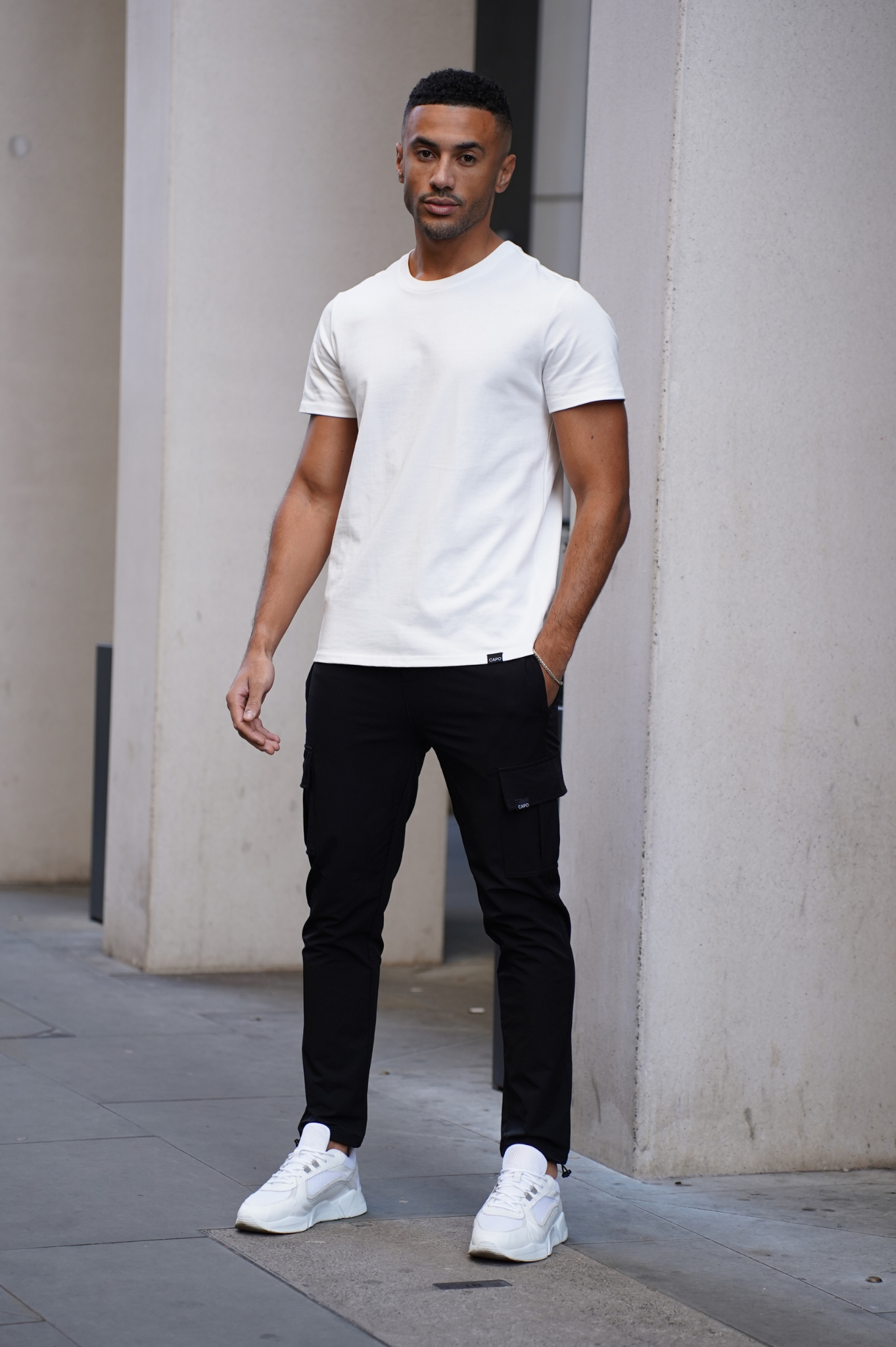 CARGO TROUSERS - Black
