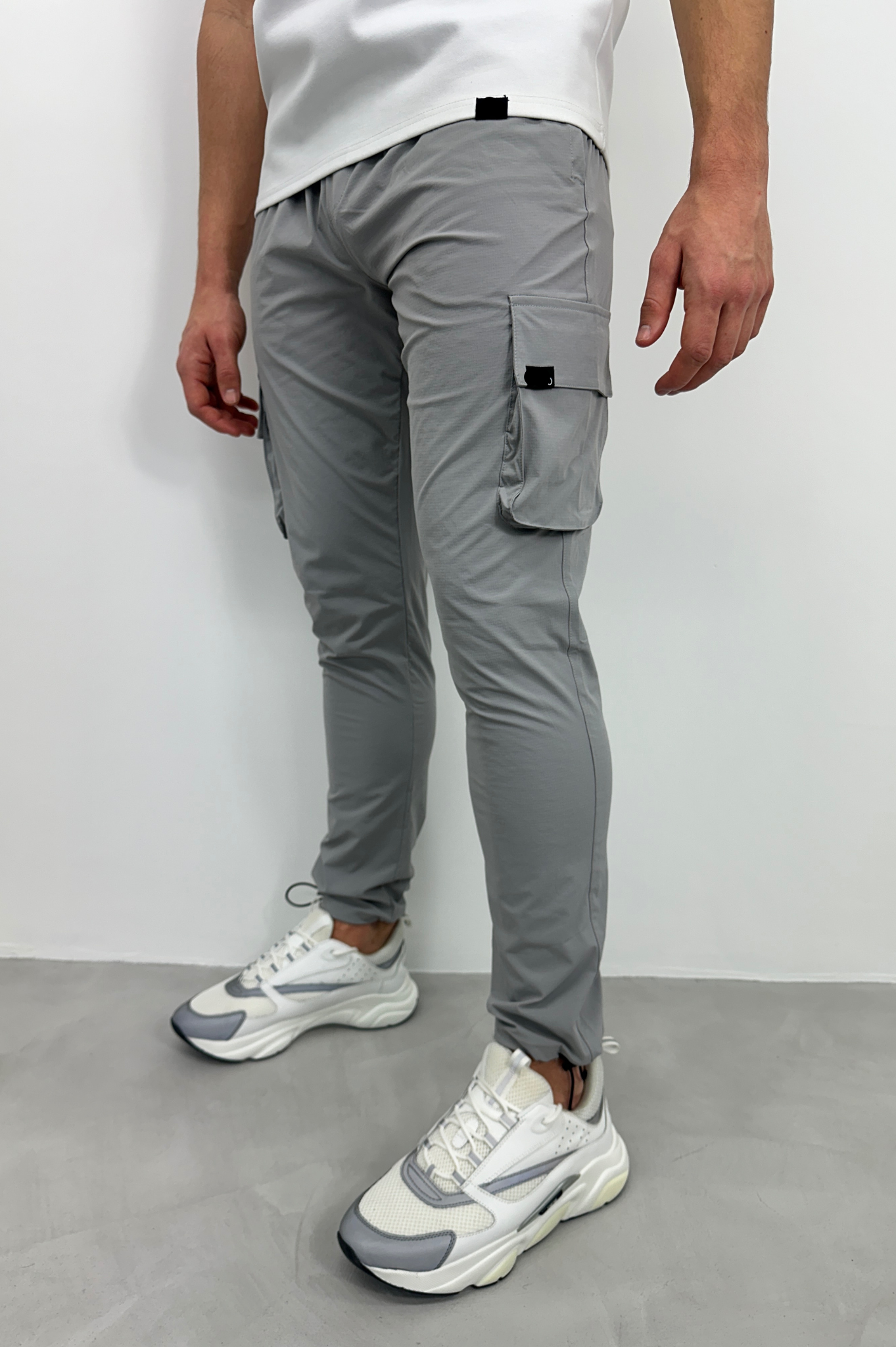 Laurent Garde Cargo LIGHT GREY TROUSERS