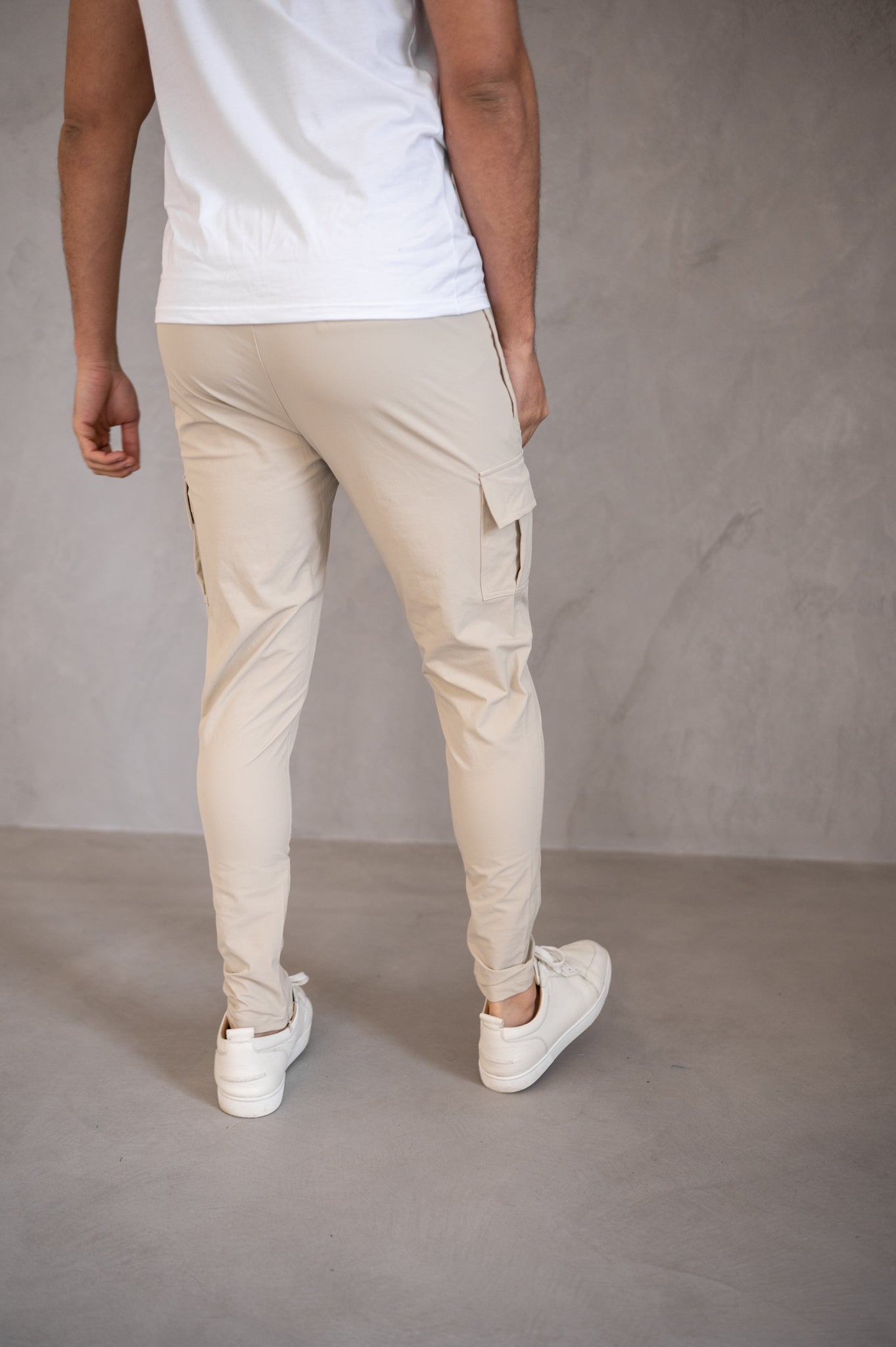 CARGO TROUSERS- Beige