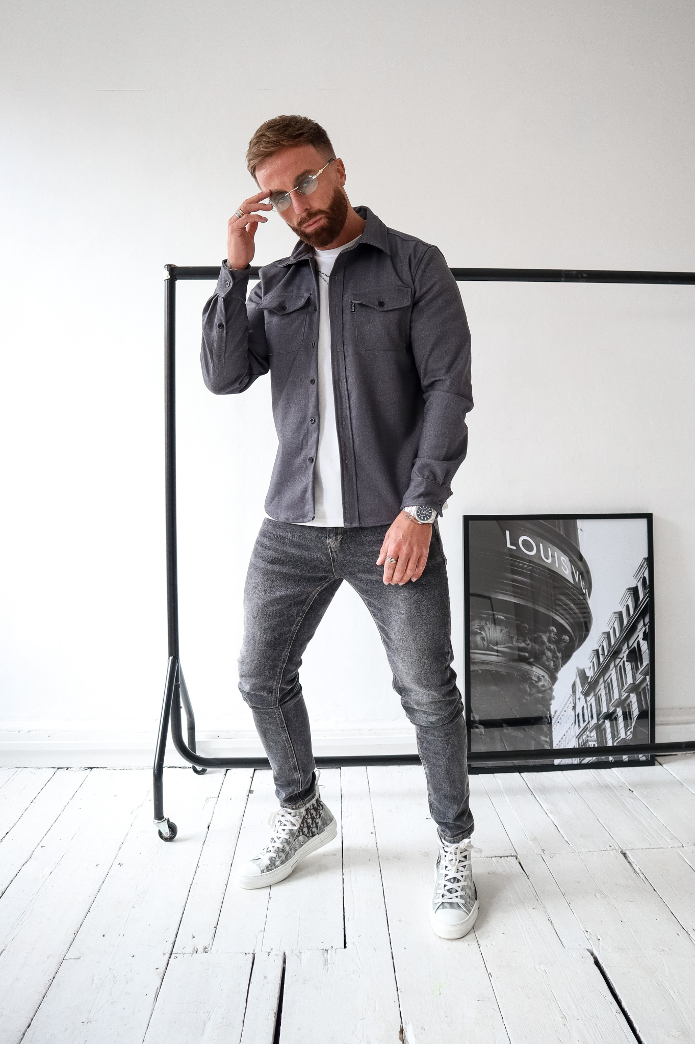 Laurent Garde OVERSHIRT - Grey