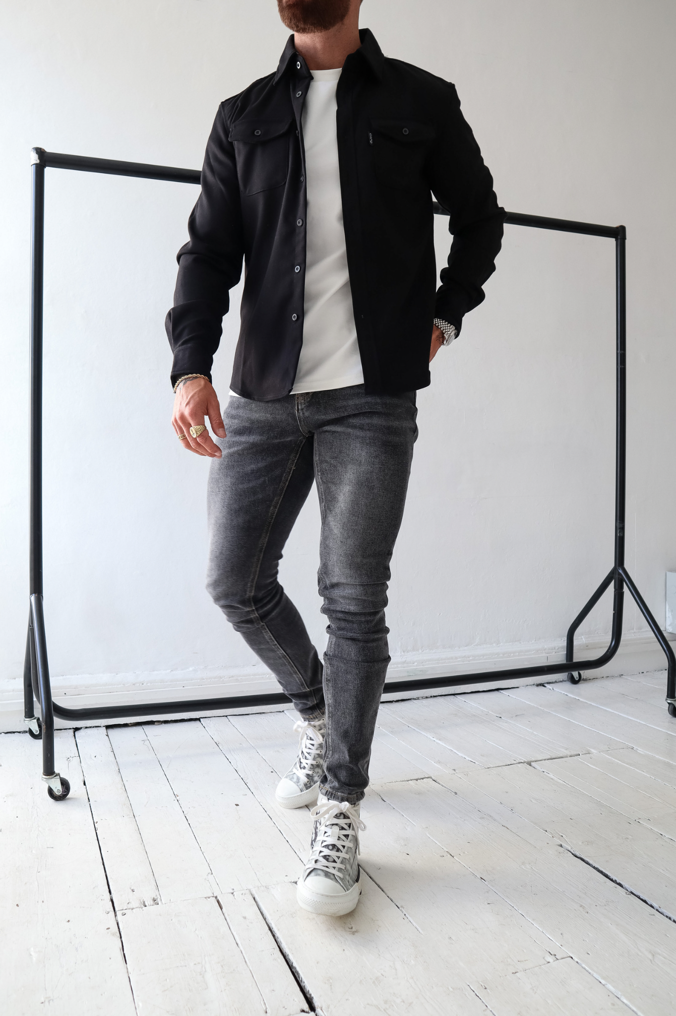 Laurent Garde OVERSHIRT - Black