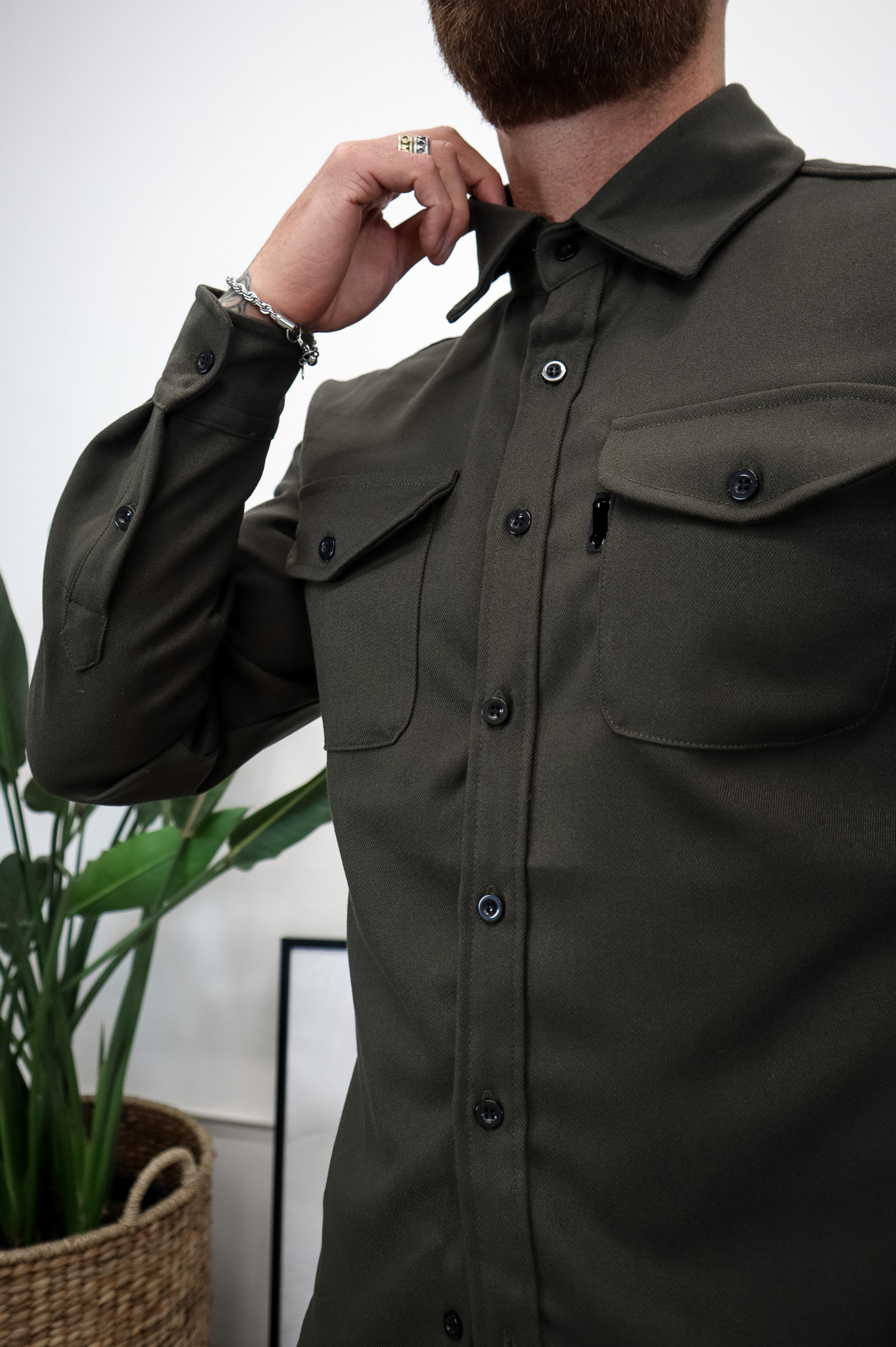 Laurent Garde OVERSHIRT - Khaki