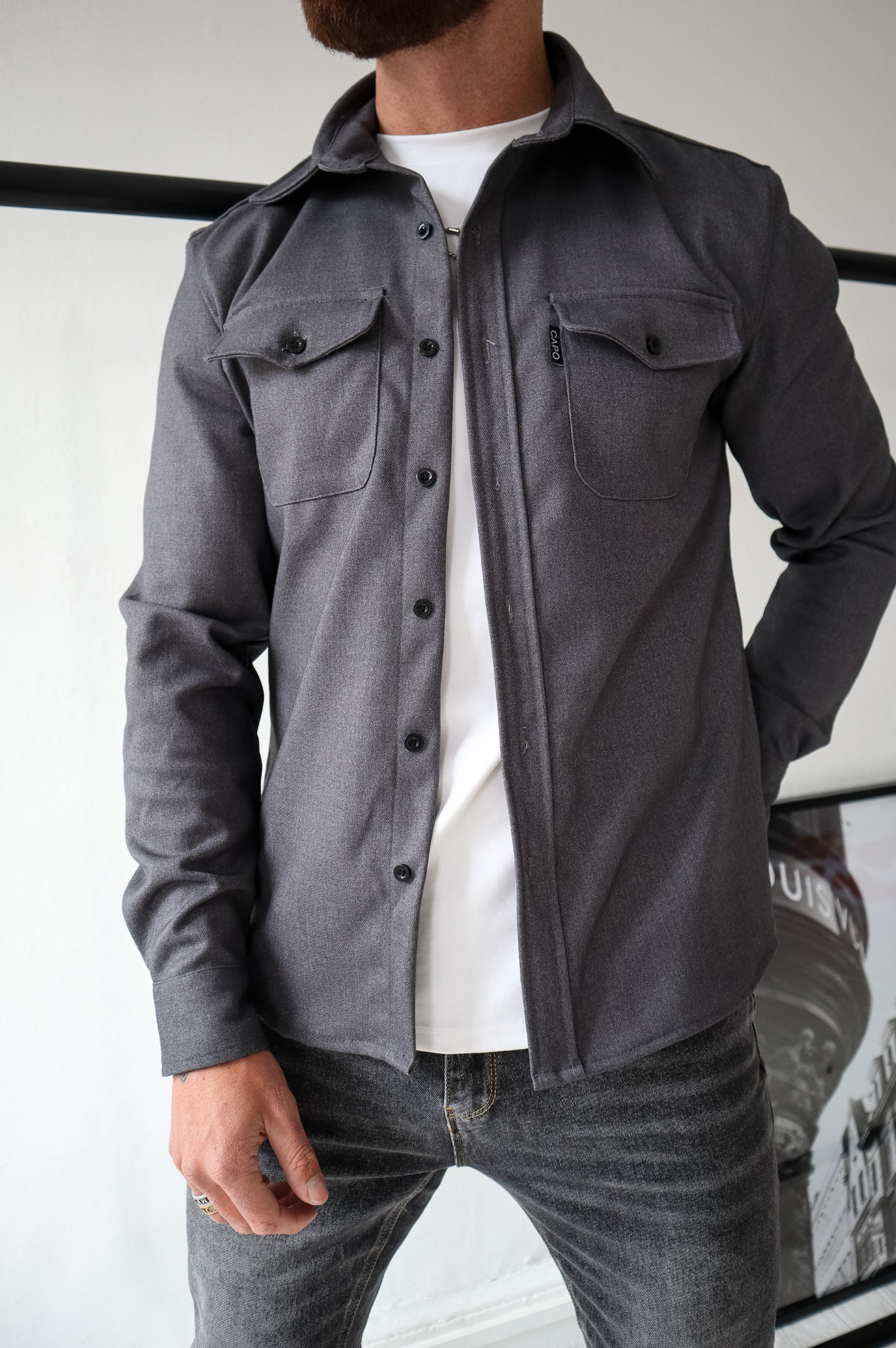 Laurent Garde OVERSHIRT - Grey