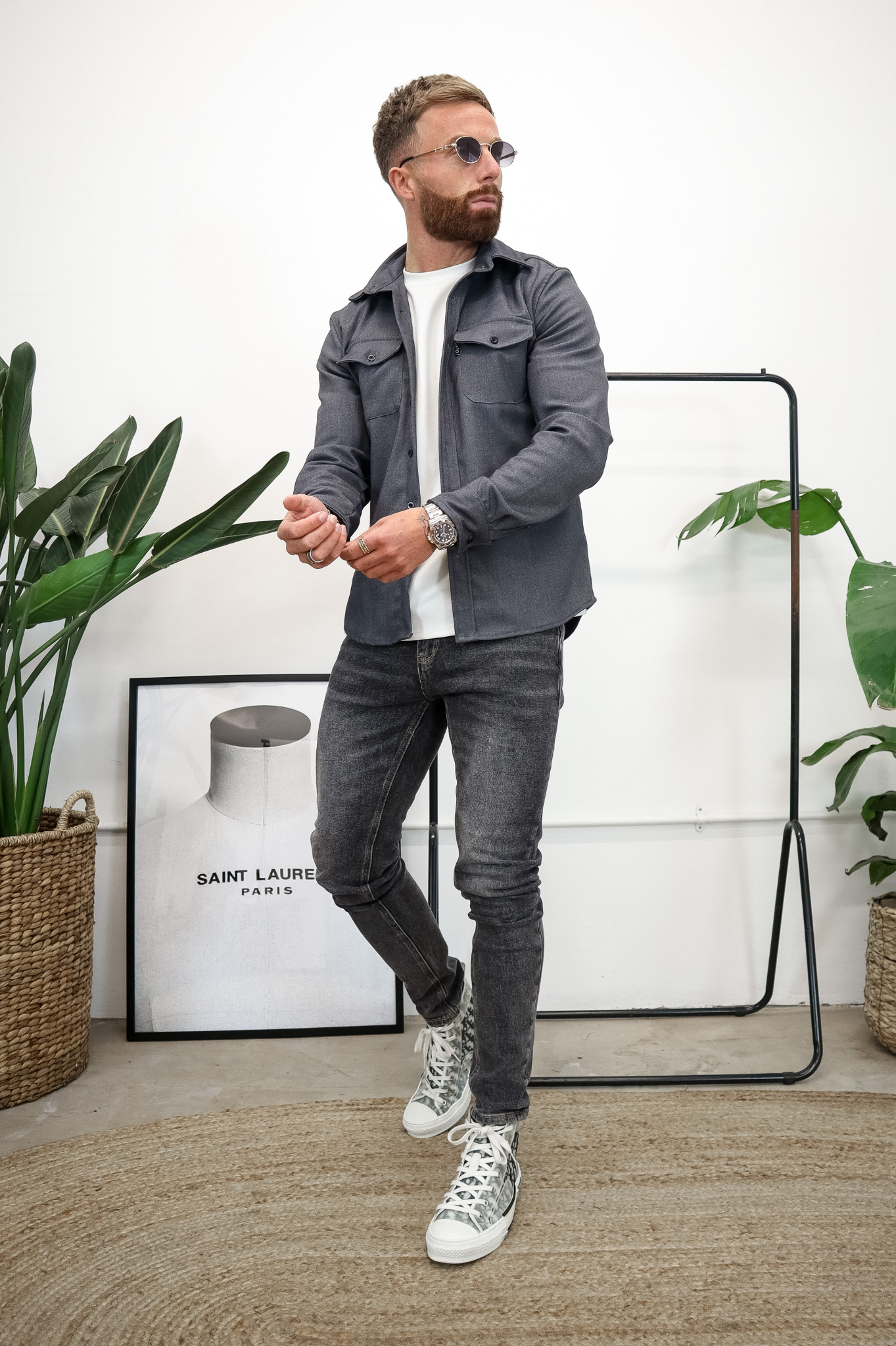 Laurent Garde OVERSHIRT - Grey