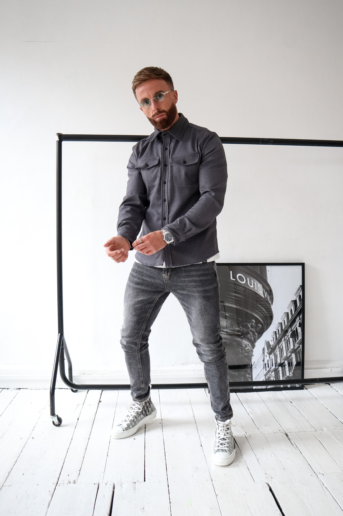 Laurent Garde OVERSHIRT - Grey