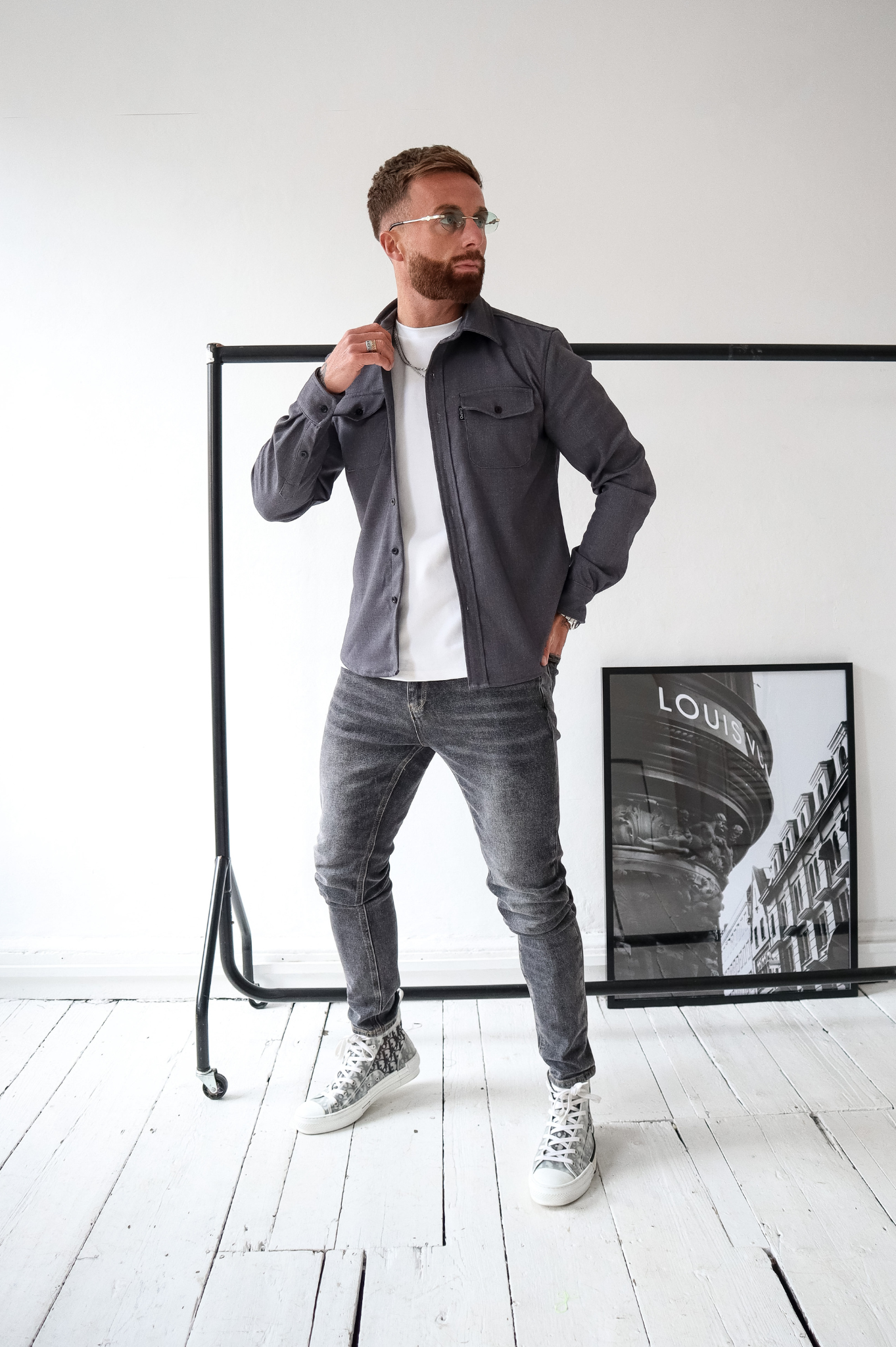 Laurent Garde OVERSHIRT - Grey