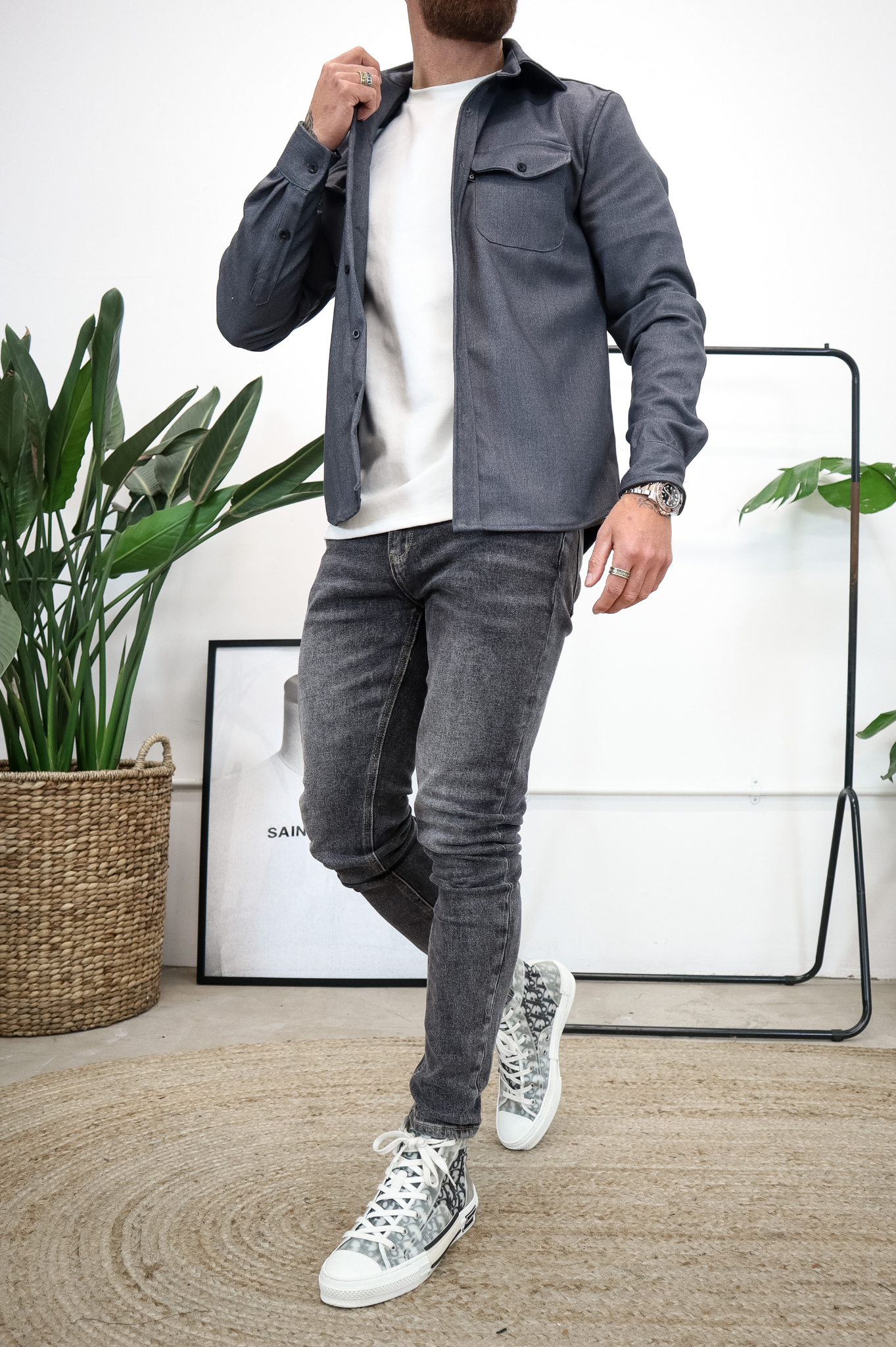 Laurent Garde OVERSHIRT - Grey