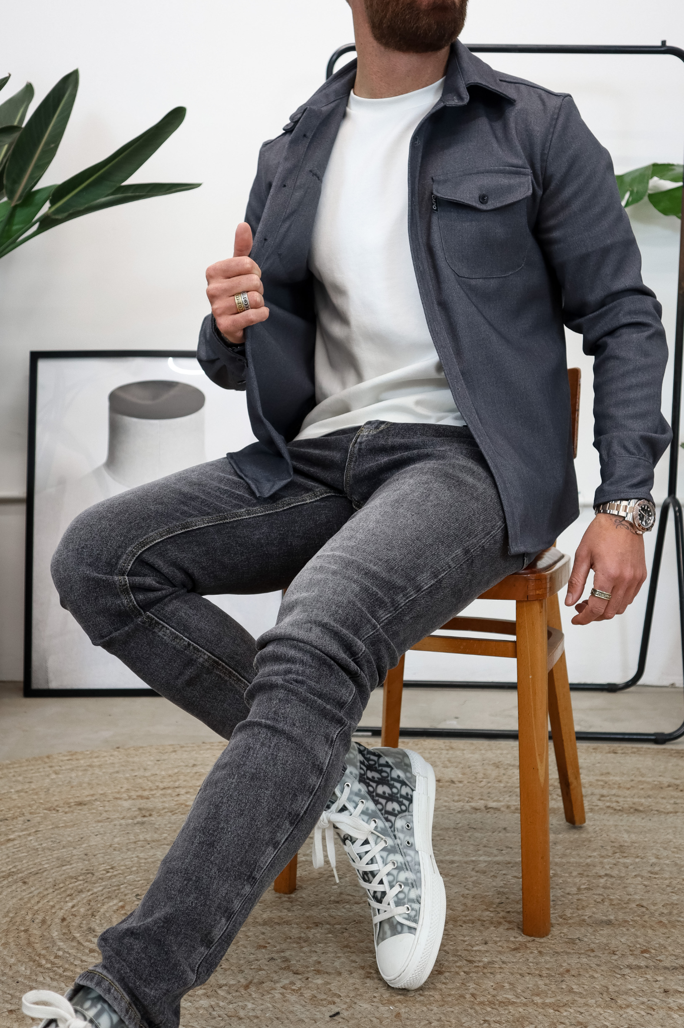 Laurent Garde OVERSHIRT - Grey