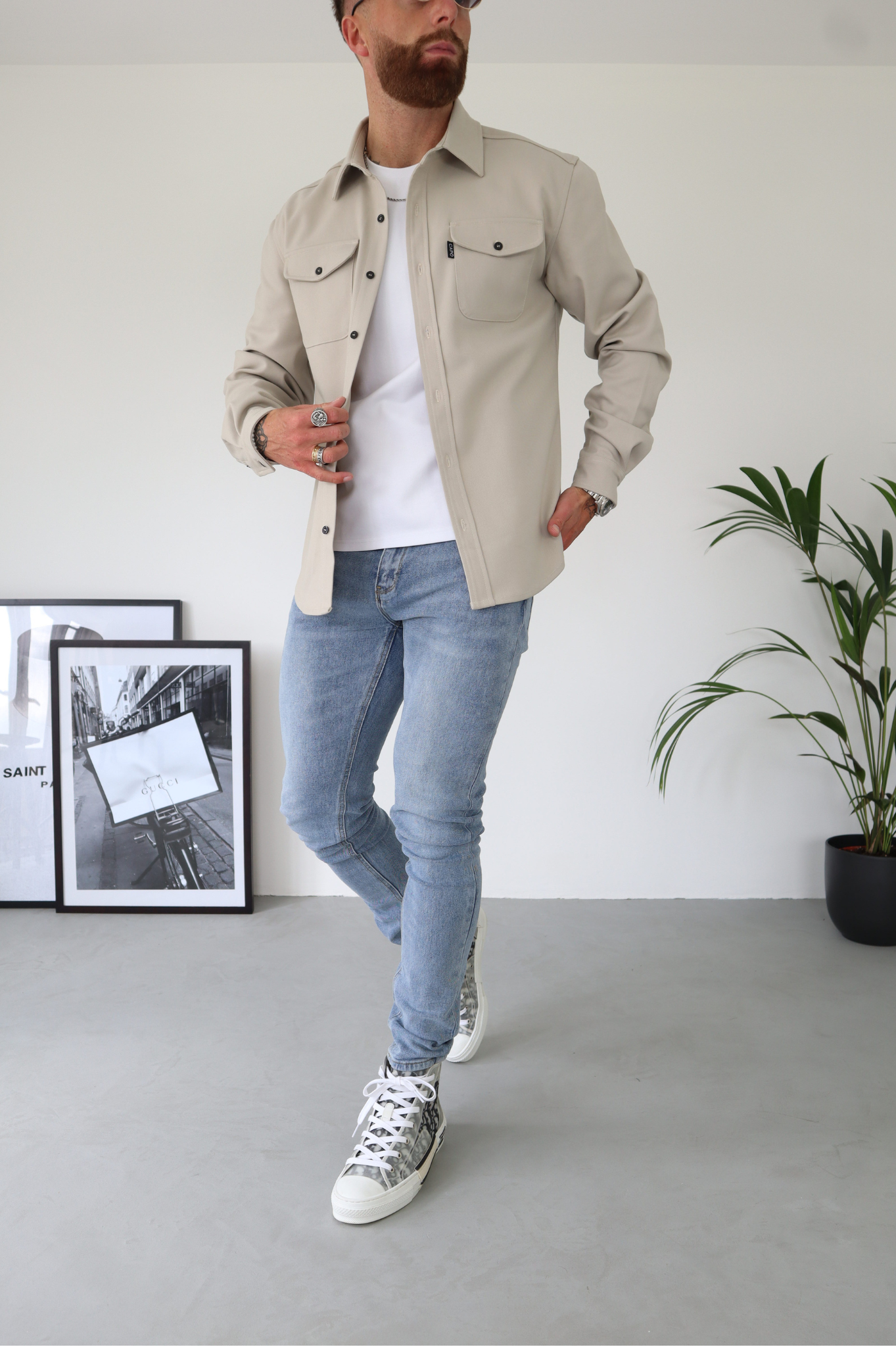 Laurent Garde OVERSHIRT - Beige