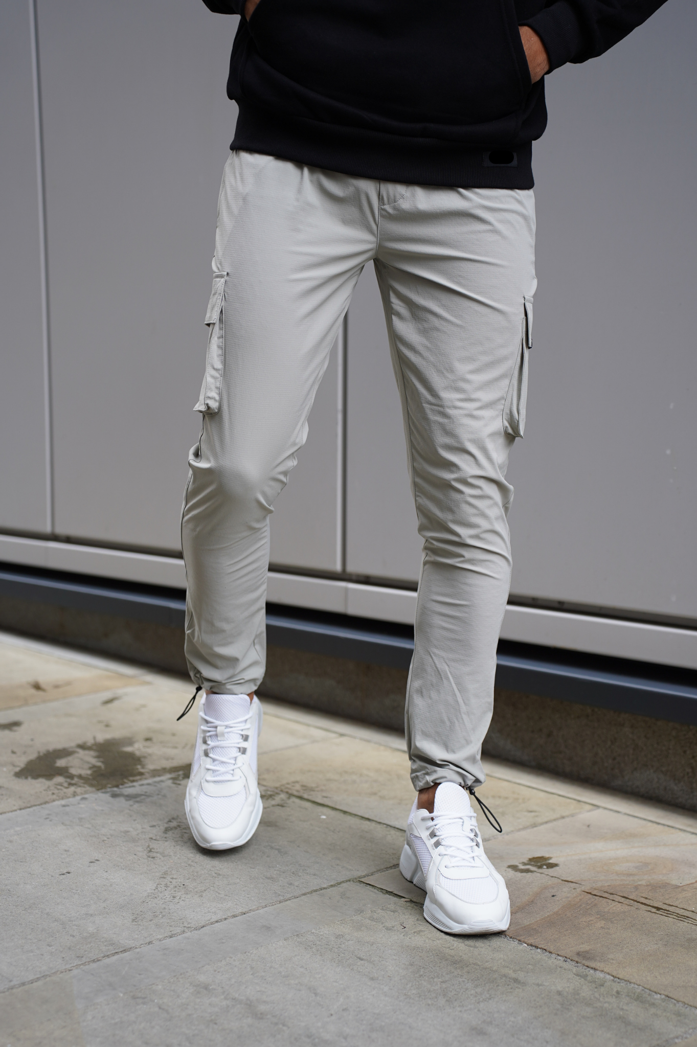 Laurent Garde Cargo LIGHT GREY TROUSERS