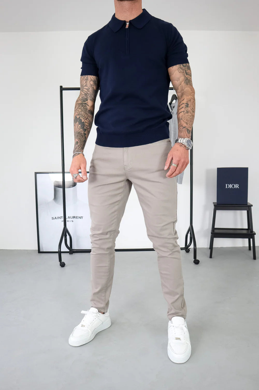 LAURENT GARDE CHINO PANT GREY
