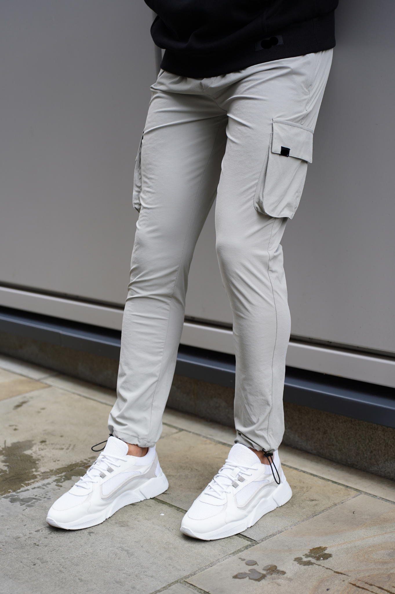 Laurent Garde Cargo LIGHT GREY TROUSERS