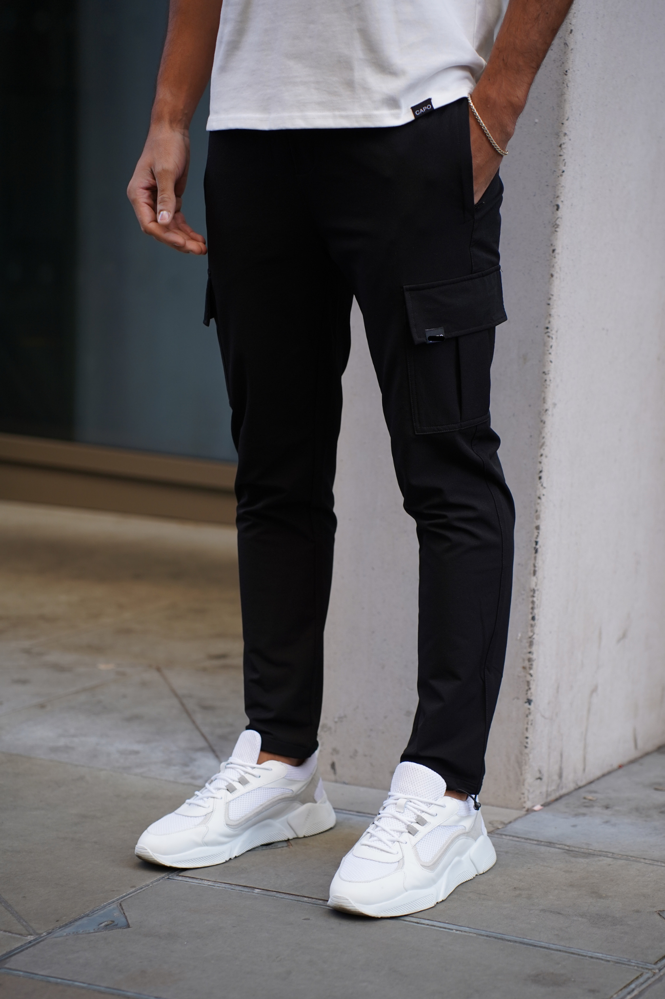 CARGO TROUSERS - Black