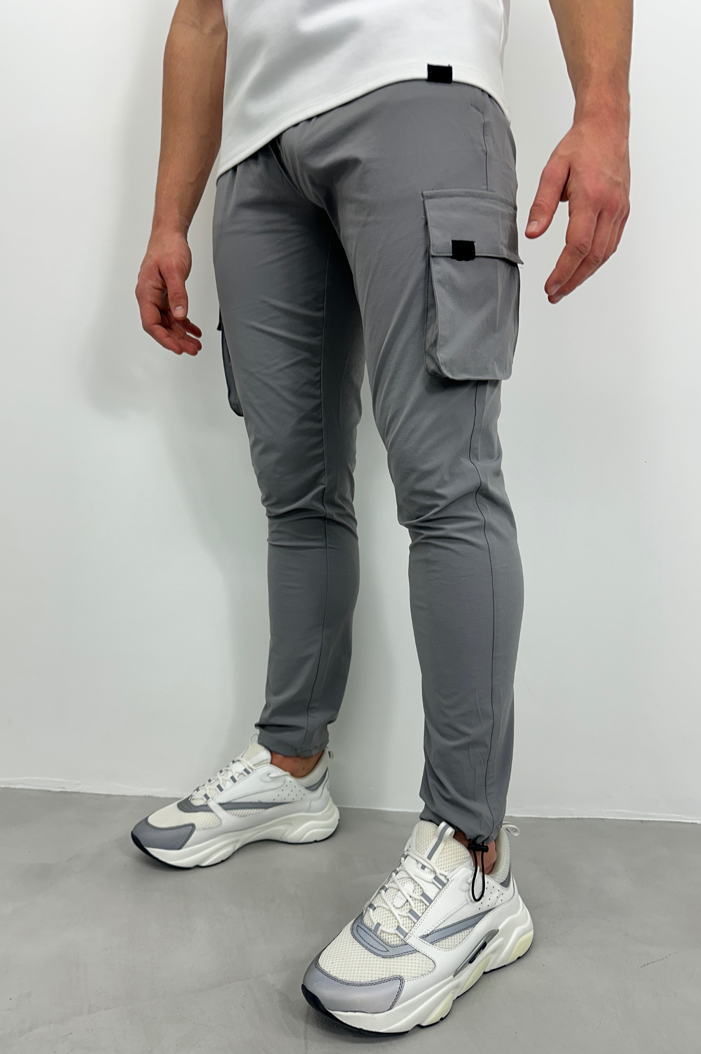 BOYS GRAY CARGO PANT