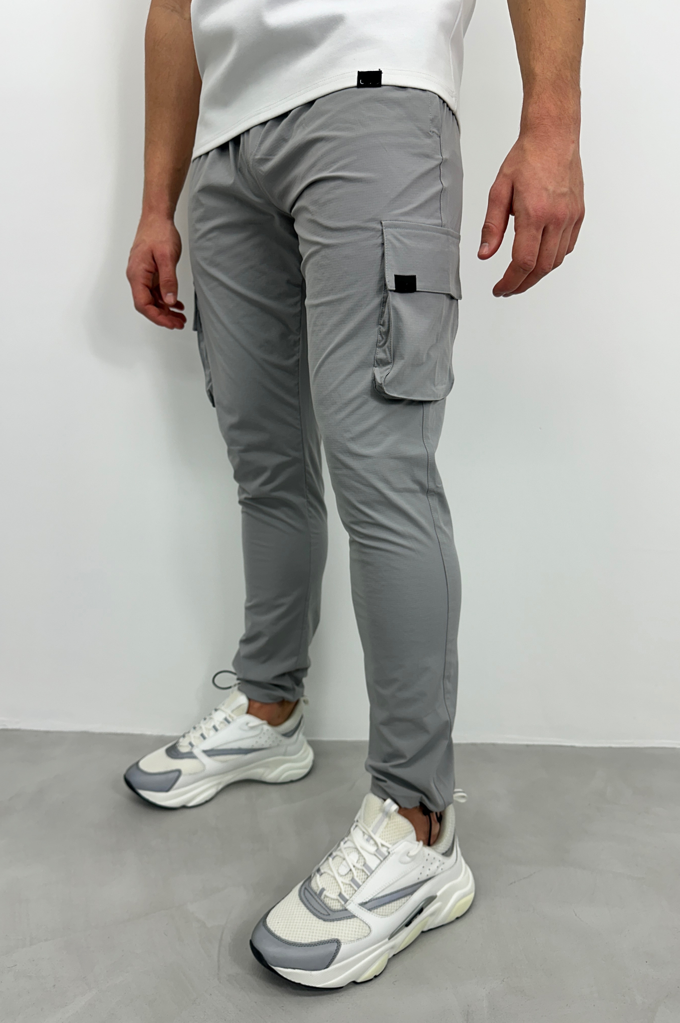 Laurent Garde Cargo LIGHT GREY TROUSERS