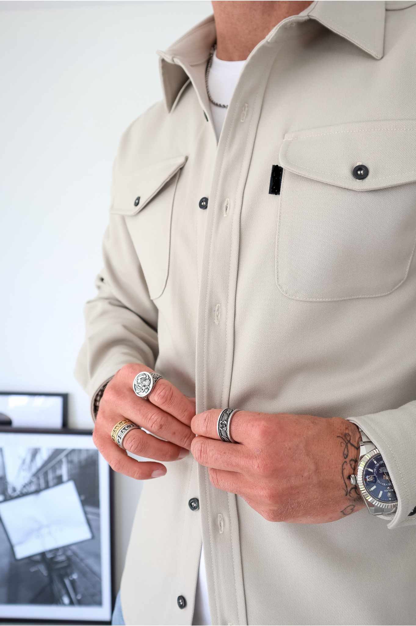 Laurent Garde OVERSHIRT - Beige