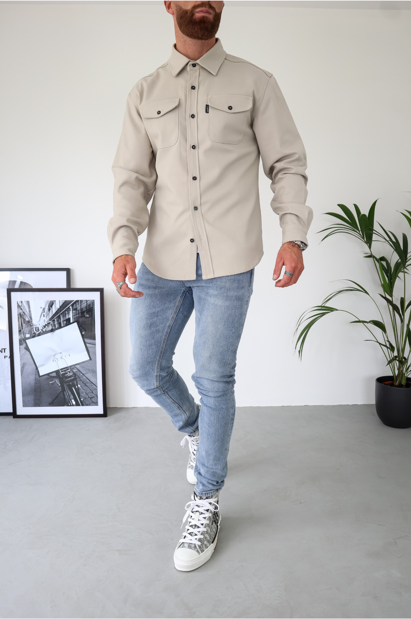 Laurent Garde OVERSHIRT - Beige