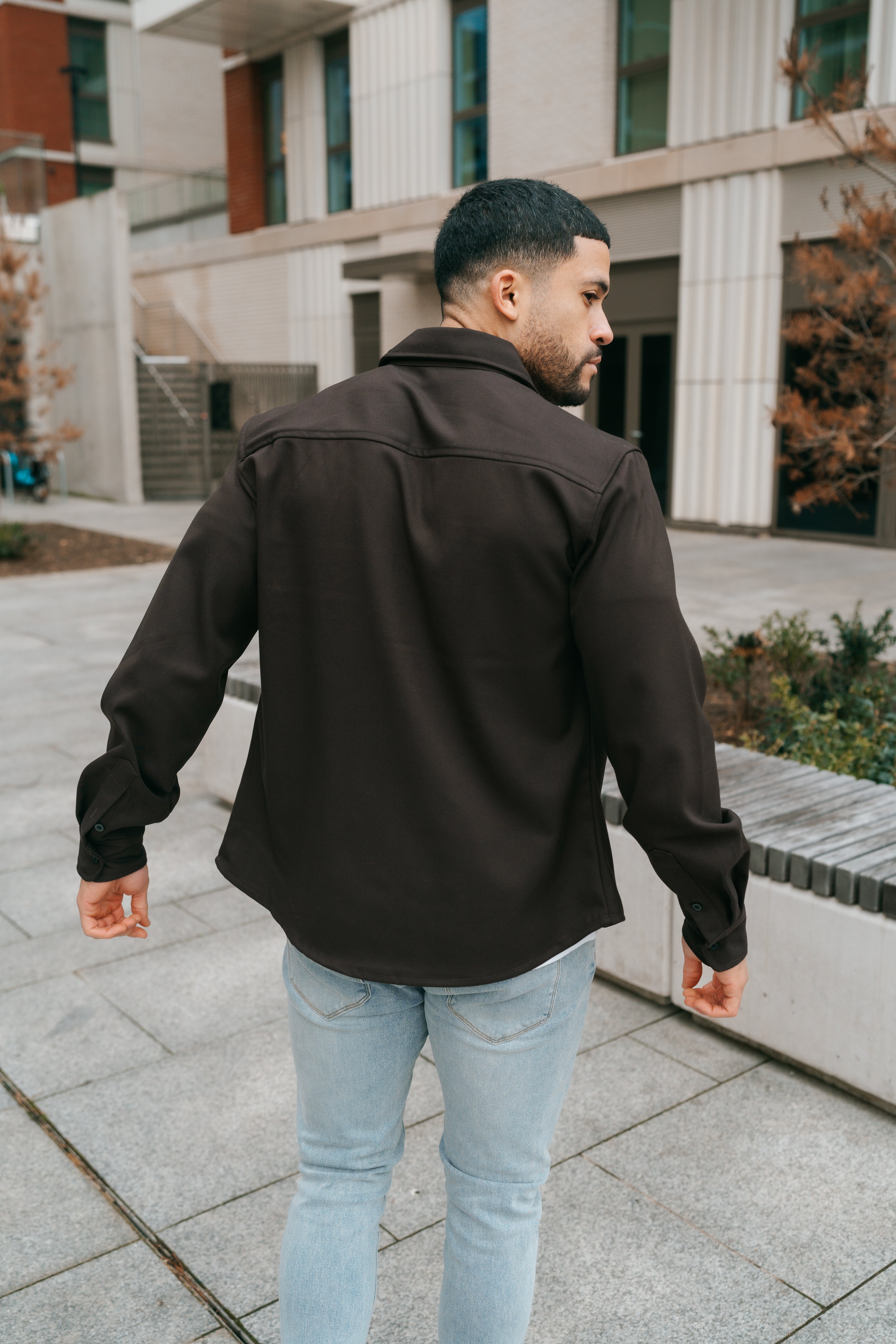 Laurent Garde Overshirt – Brown