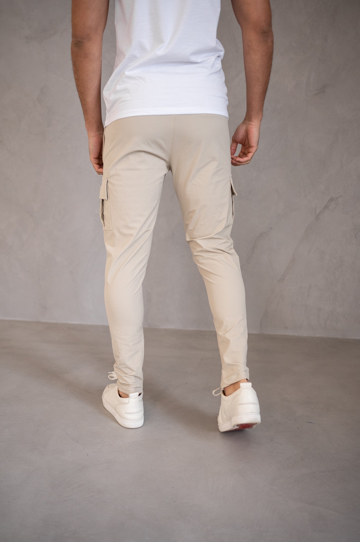 CARGO TROUSERS- Beige