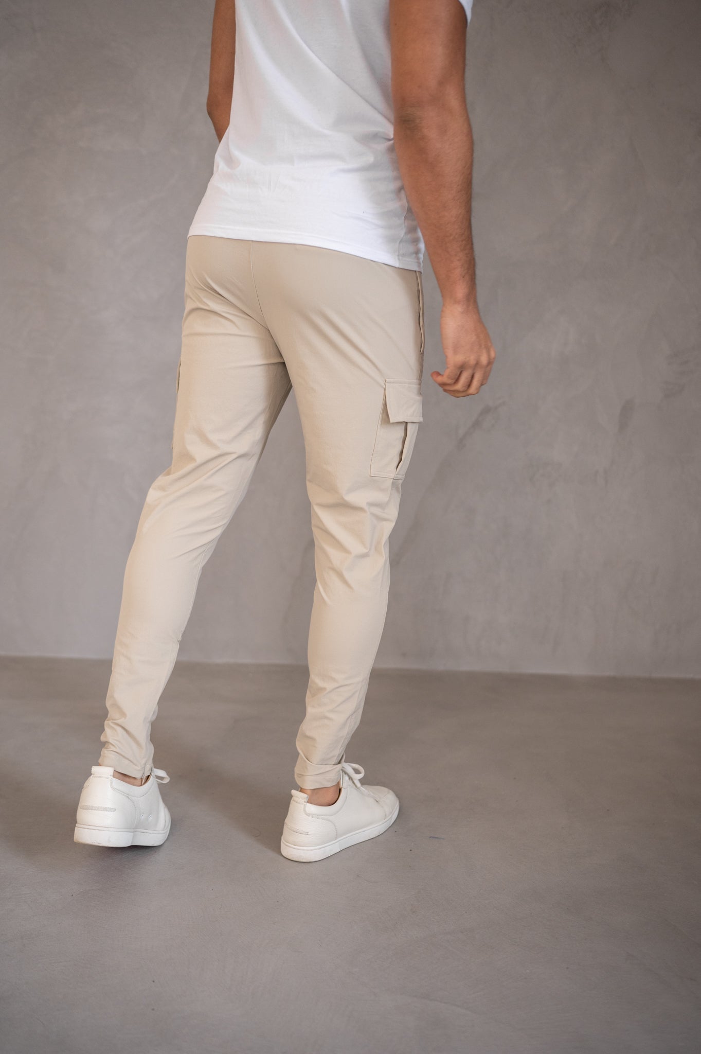 CARGO TROUSERS- Beige