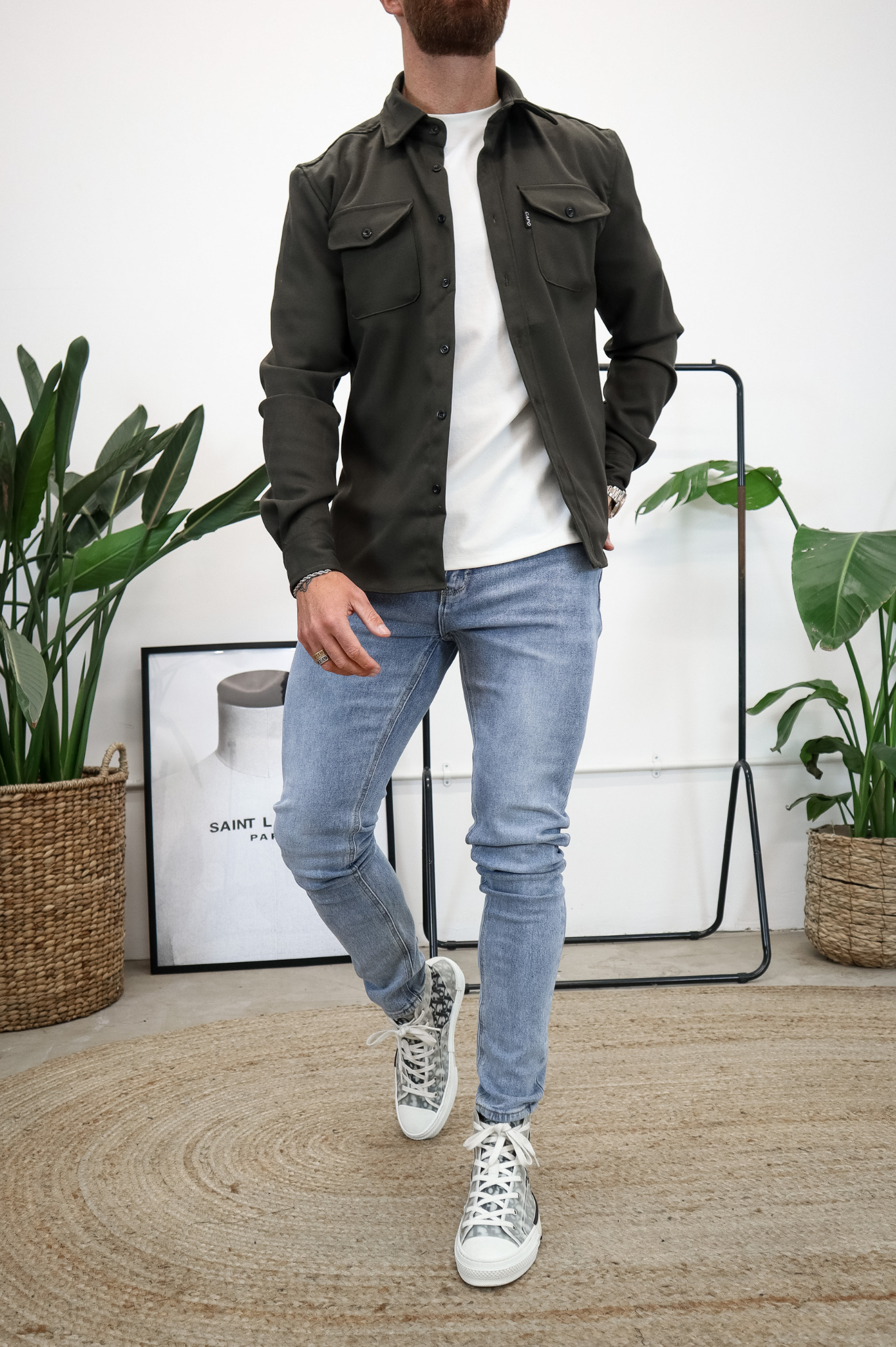 Laurent Garde OVERSHIRT - Khaki