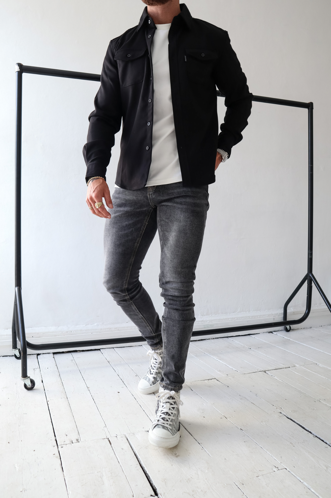 Laurent Garde OVERSHIRT - Black