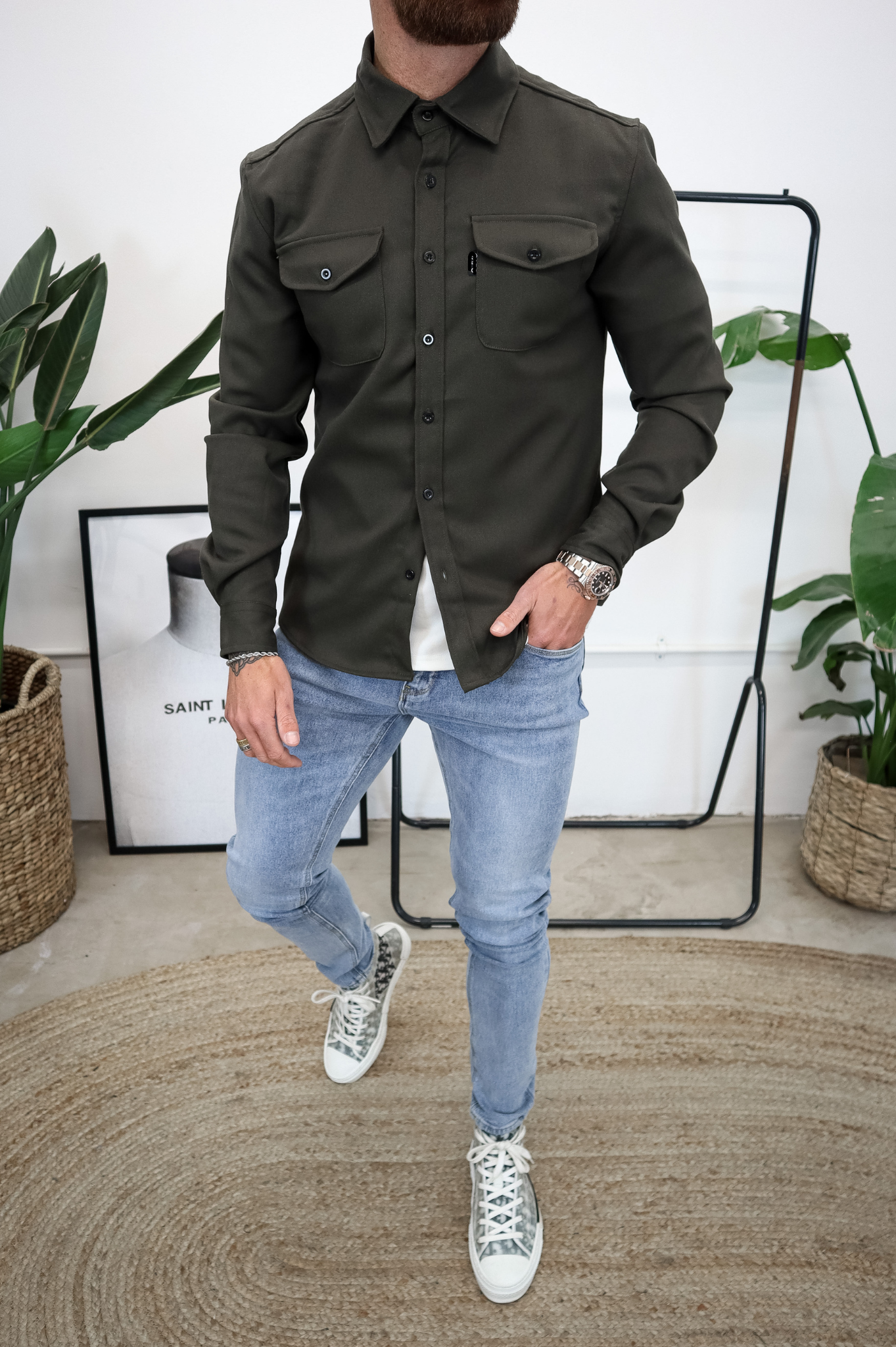 Laurent Garde OVERSHIRT - Khaki