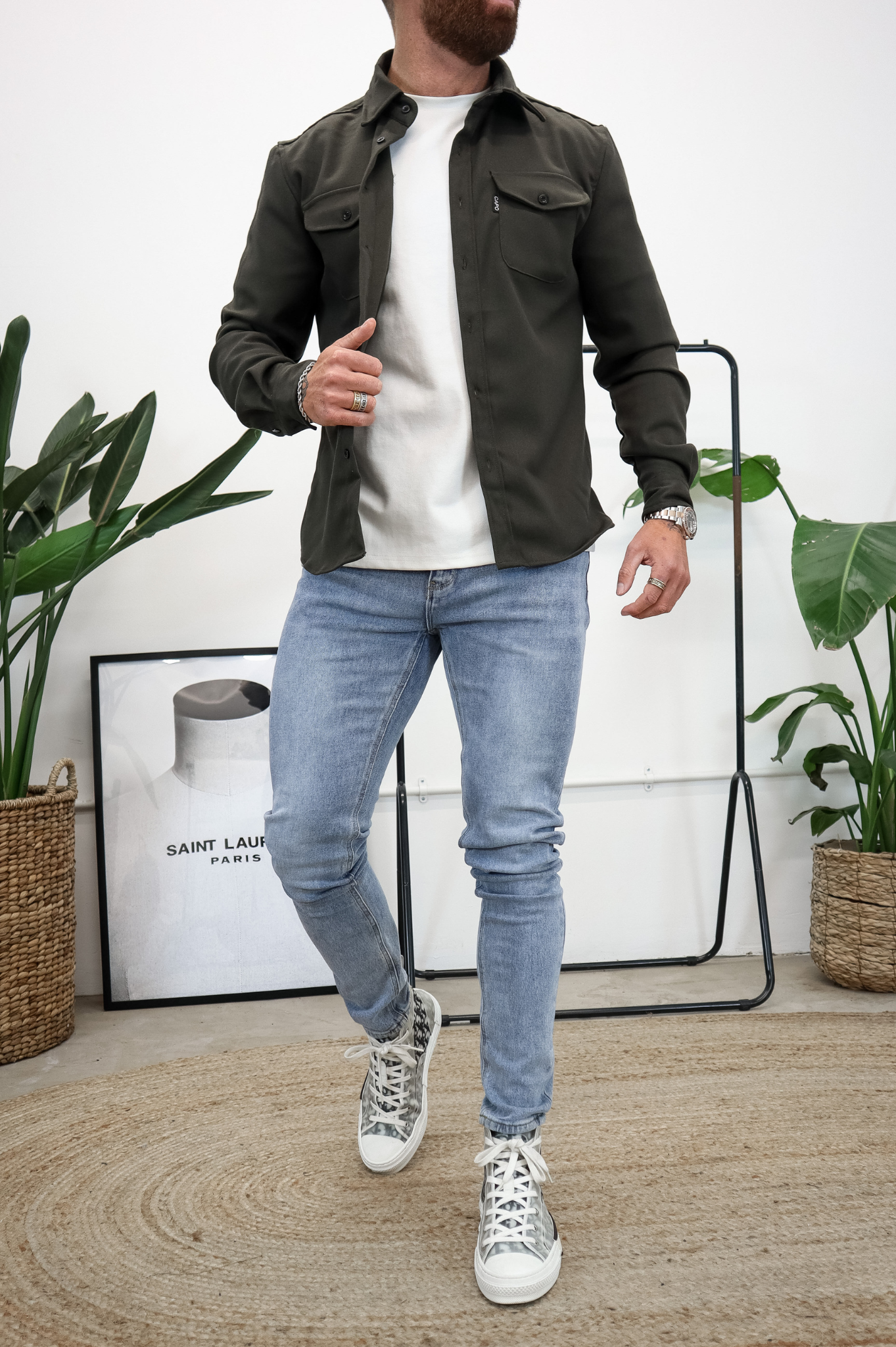 Laurent Garde OVERSHIRT - Khaki