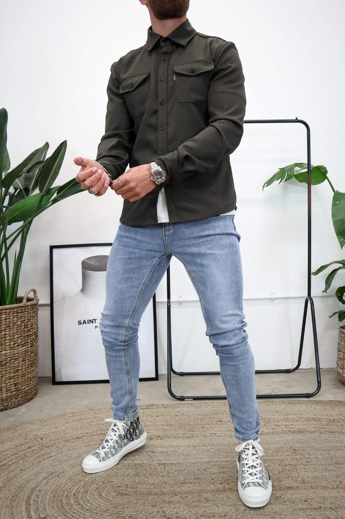 Laurent Garde OVERSHIRT - Khaki
