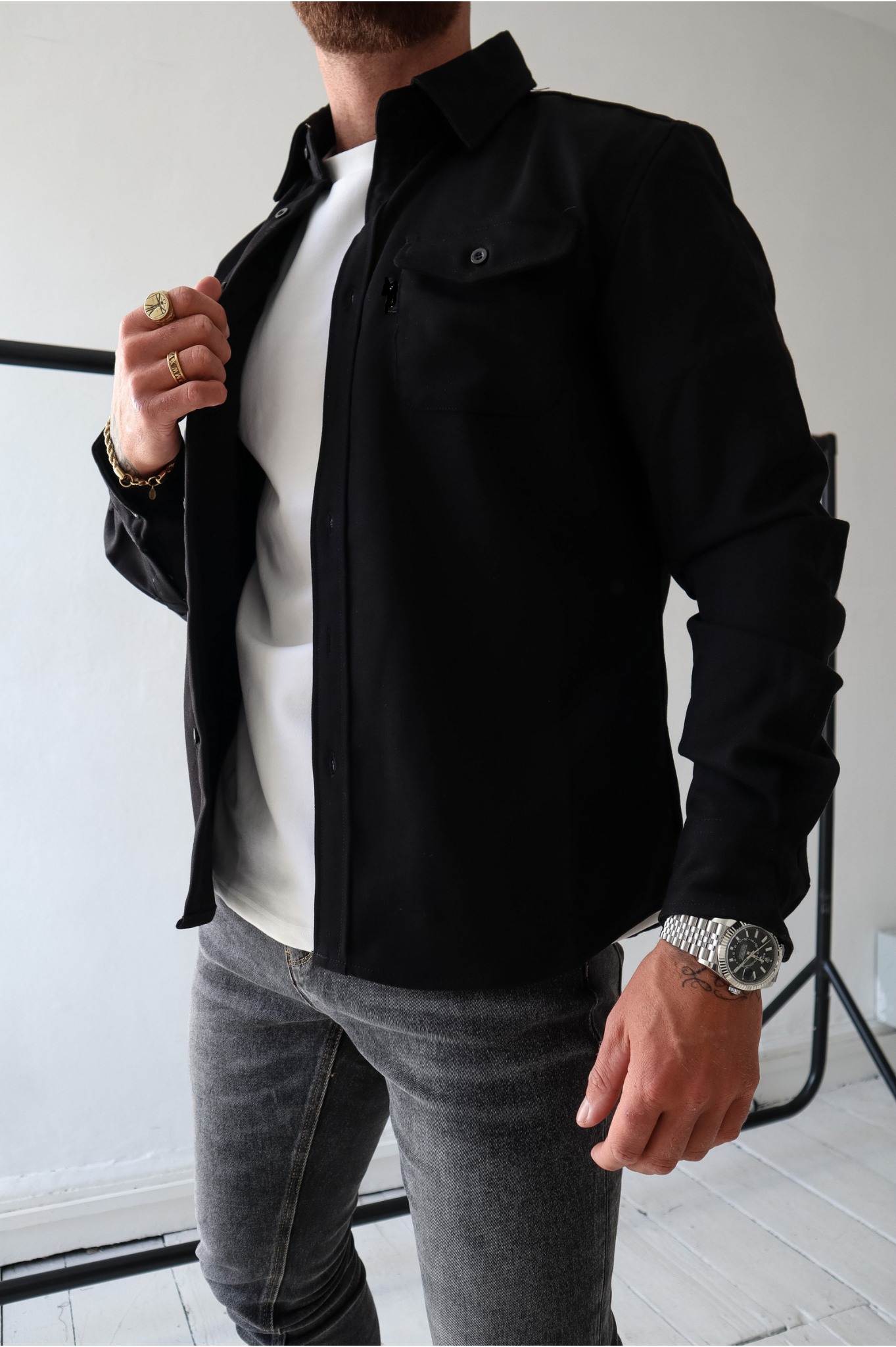 Laurent Garde OVERSHIRT - Black
