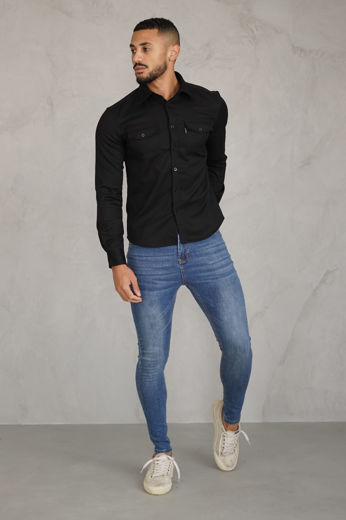 Laurent Garde OVERSHIRT - Black