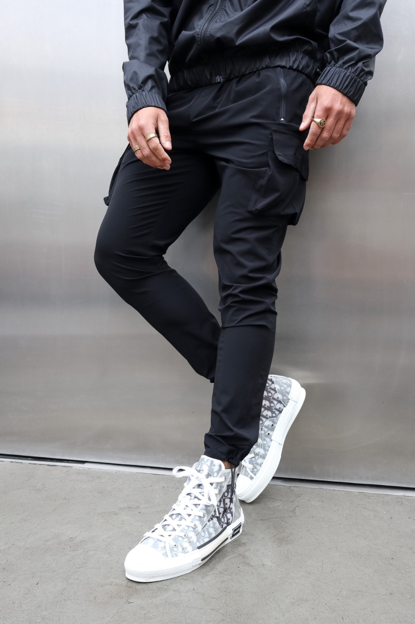 Lightweight Cargo Trousers - Navy Blue