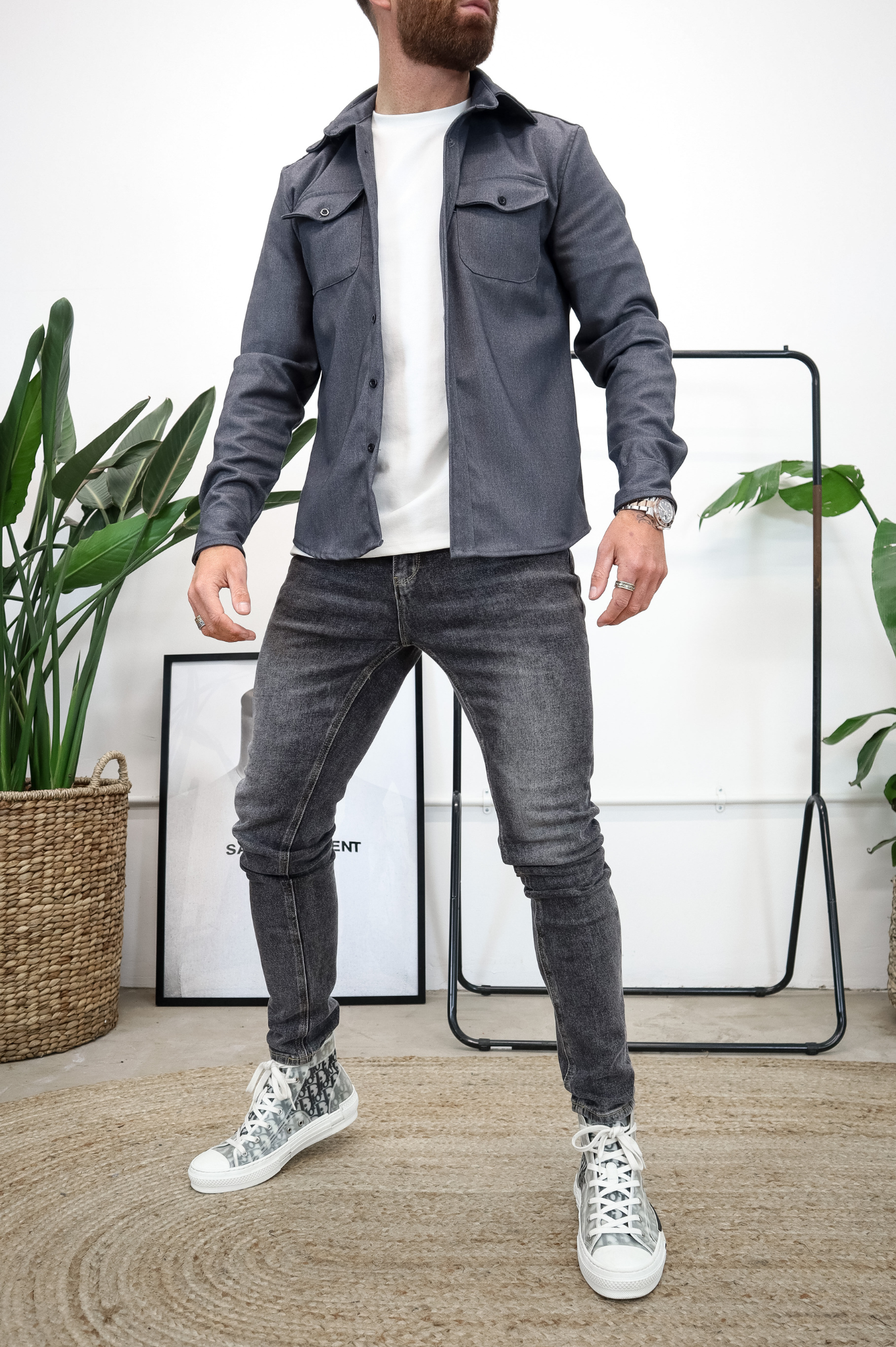 Laurent Garde OVERSHIRT - Grey