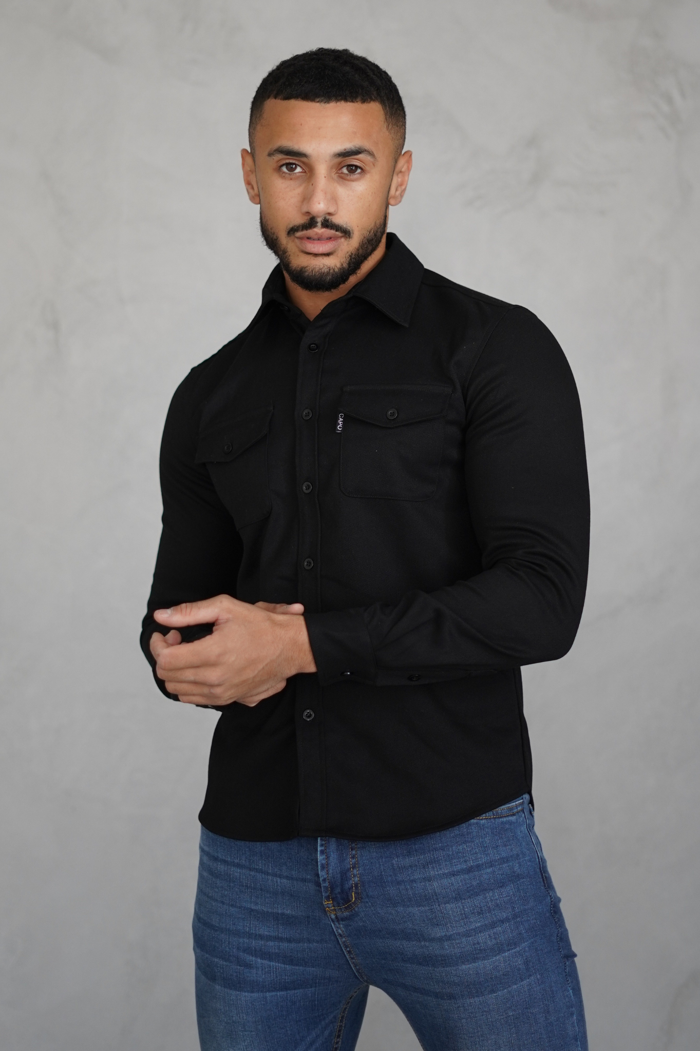 Laurent Garde OVERSHIRT - Black